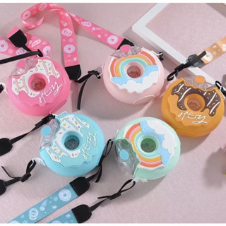 Garrafa De Água Redonda Laço-Íris Formato Donut
