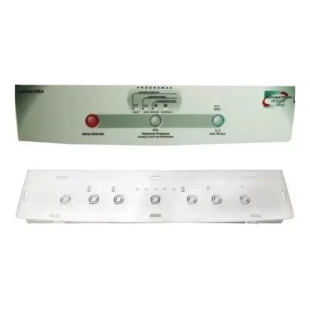 Painel Adesivo Suporte Placa Para Lavadora Brastemp Eletrônica Bwm06a