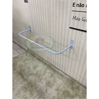 2 Arara de parede de 80cm para roupas loja closet casa em Oferta na Shopee
