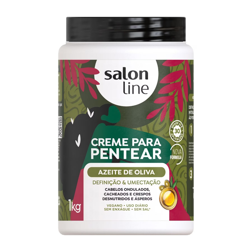 Creme Para Pentear Azeite de Oliva Salon Line 1kg