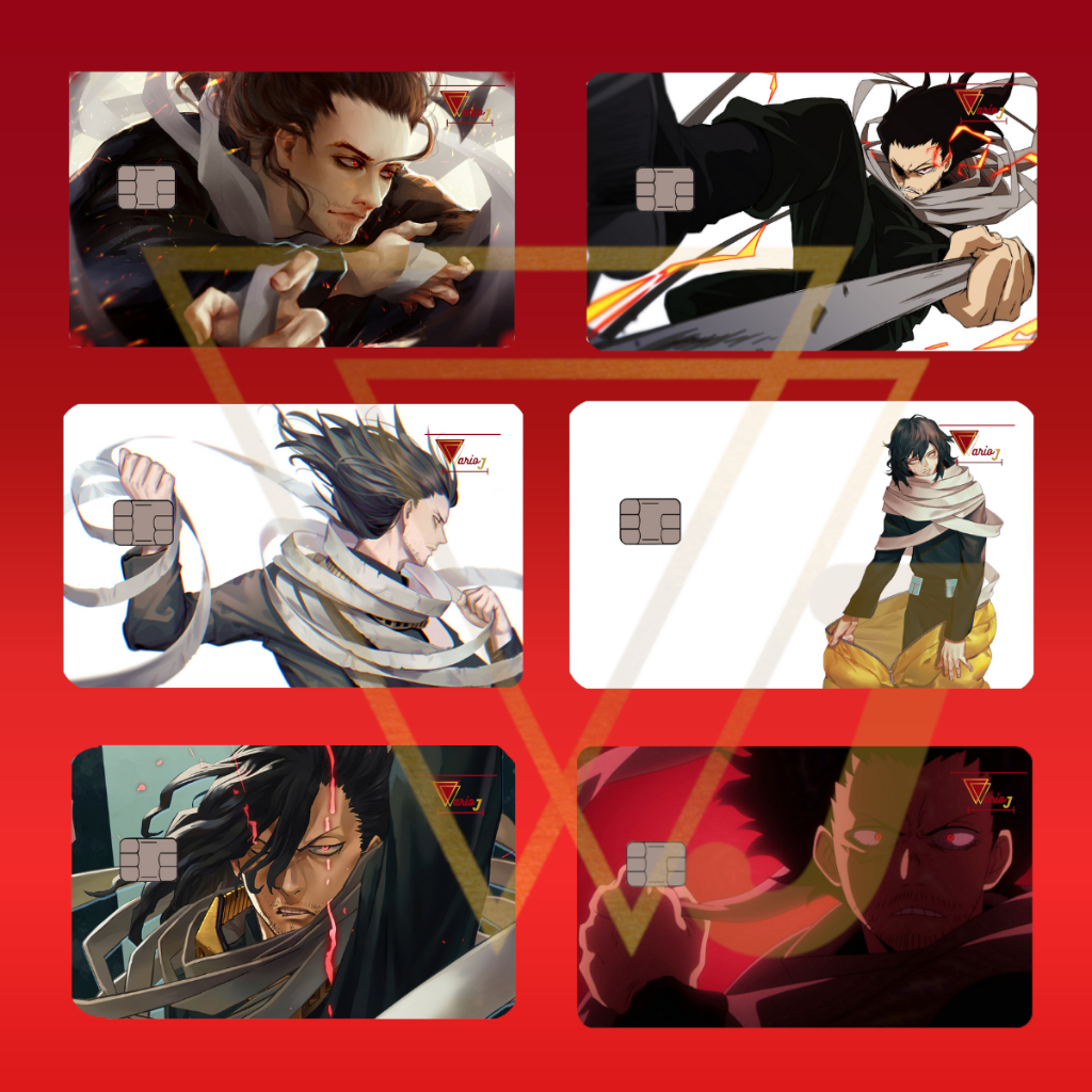 Película Adesivo Cartão Shota Aizawa Eraser Head Boku no Hero Academia Excelente Qualidade