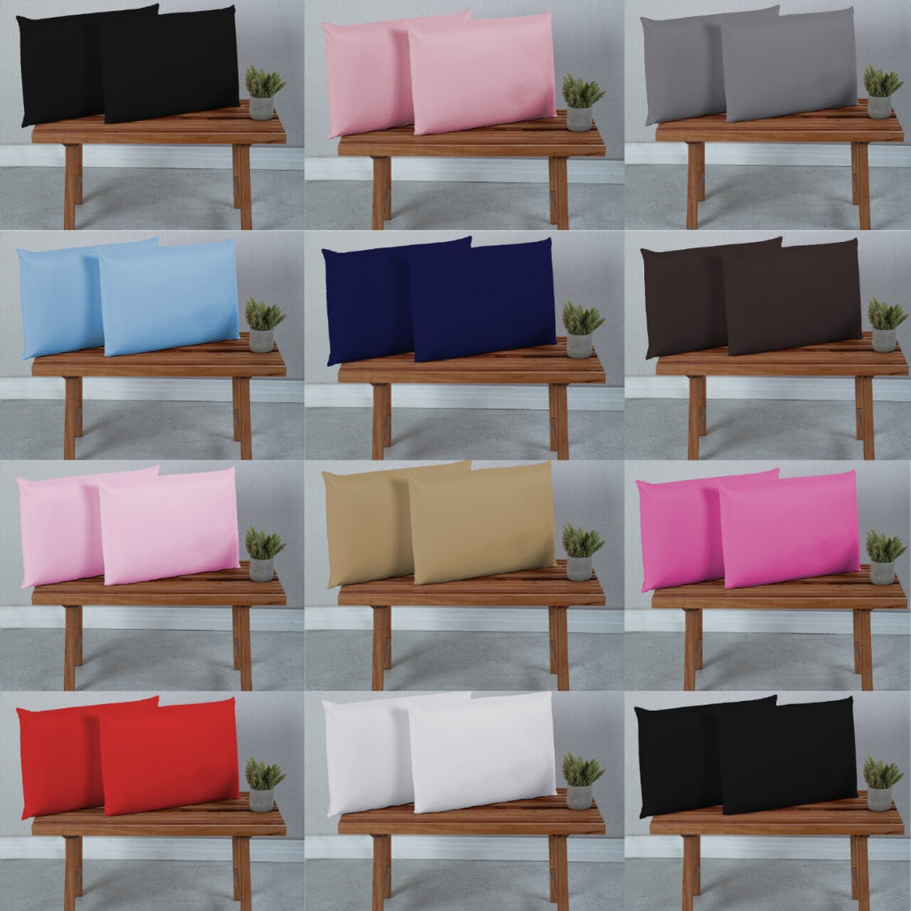 Kit 2 Fronha de Travesseiro 400 Fios Micro Percal Extra Macio Aveludado em Oferta na Shopee