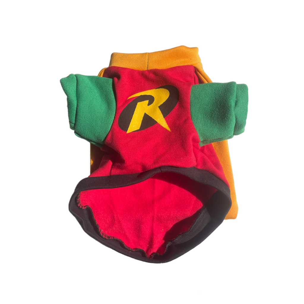 MOLETOM Pet com capa roupinha fantasia batman robin cachorro gato pequeno médio grande porte shitzu bulldog chihuahua
