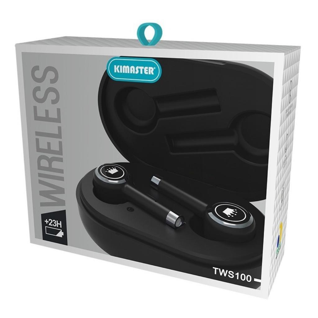 Fone De Ouvido Bluetooth Sem Fio 5.0 Conecta Automático Kimaster TWS100