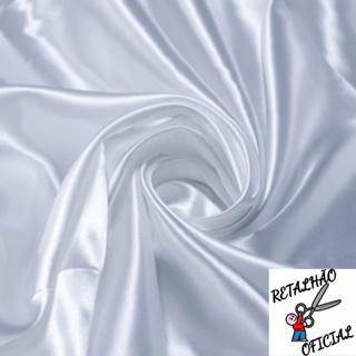 Tecido Cetim Branco em Oferta na Shopee