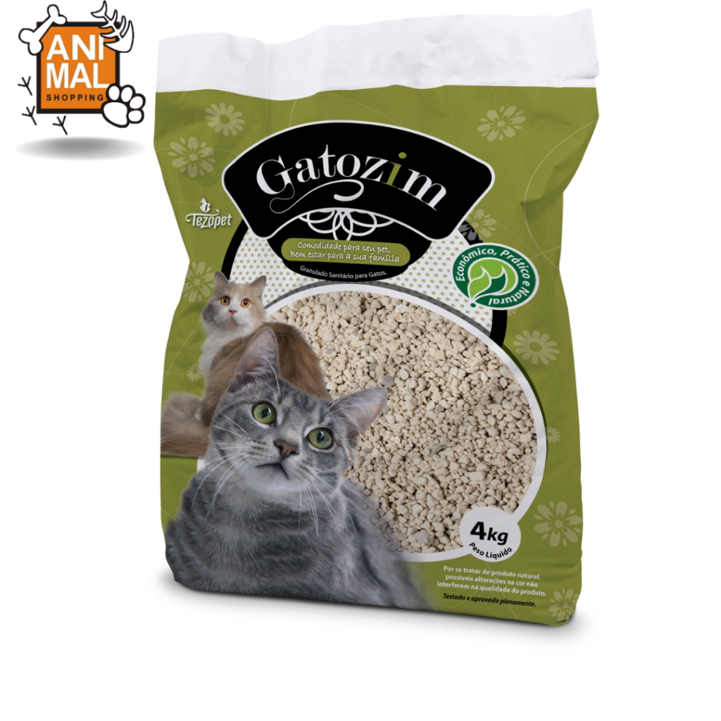 Areia sanitária para gato GATOZIM 4kg