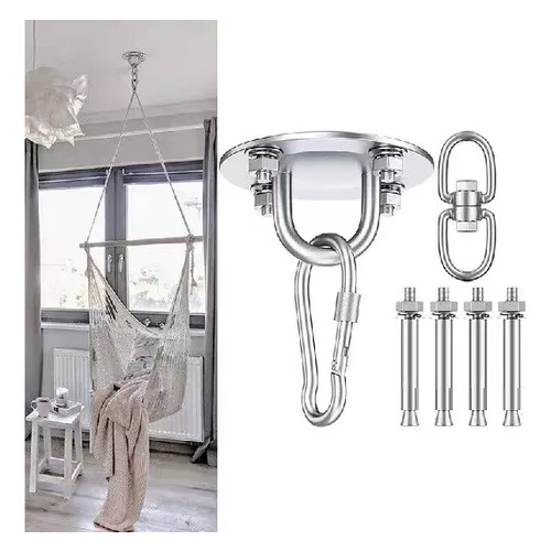 Gancho Para Cadeira De Teto Robusto - Balanço E Giro 360°