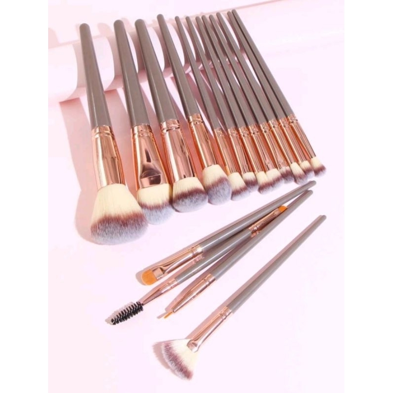 16 Peças Conjuntos De Pincéis De Maquiagem Prémio Sintético Cabelo Sombra Misturando Escovar Conjuntos Cosméticos Ferramentas Para Cara E Olhos