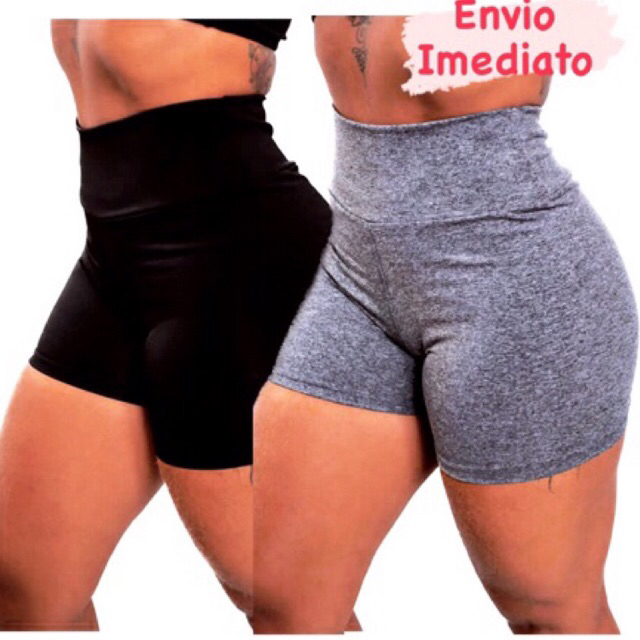 kit 2 Shorts zero transparência FITNEES academia crossfit short basico em Oferta na Shopee