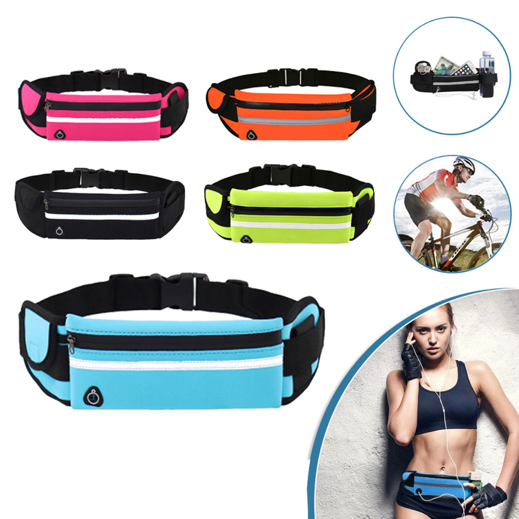 Pochete Esportiva para Caminhada Corrida Academia Slim Porta Celular Garrafa de Água
