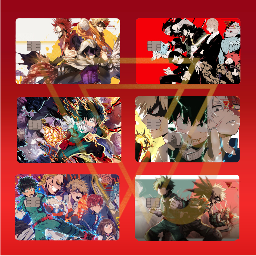 Película Adesivo Cartão Boku no Hero Academia Top Excelente Qualidade