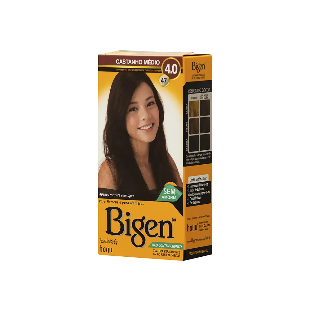 Tonalizante Bigen 4.0 Castanho Médio em Oferta na Shopee