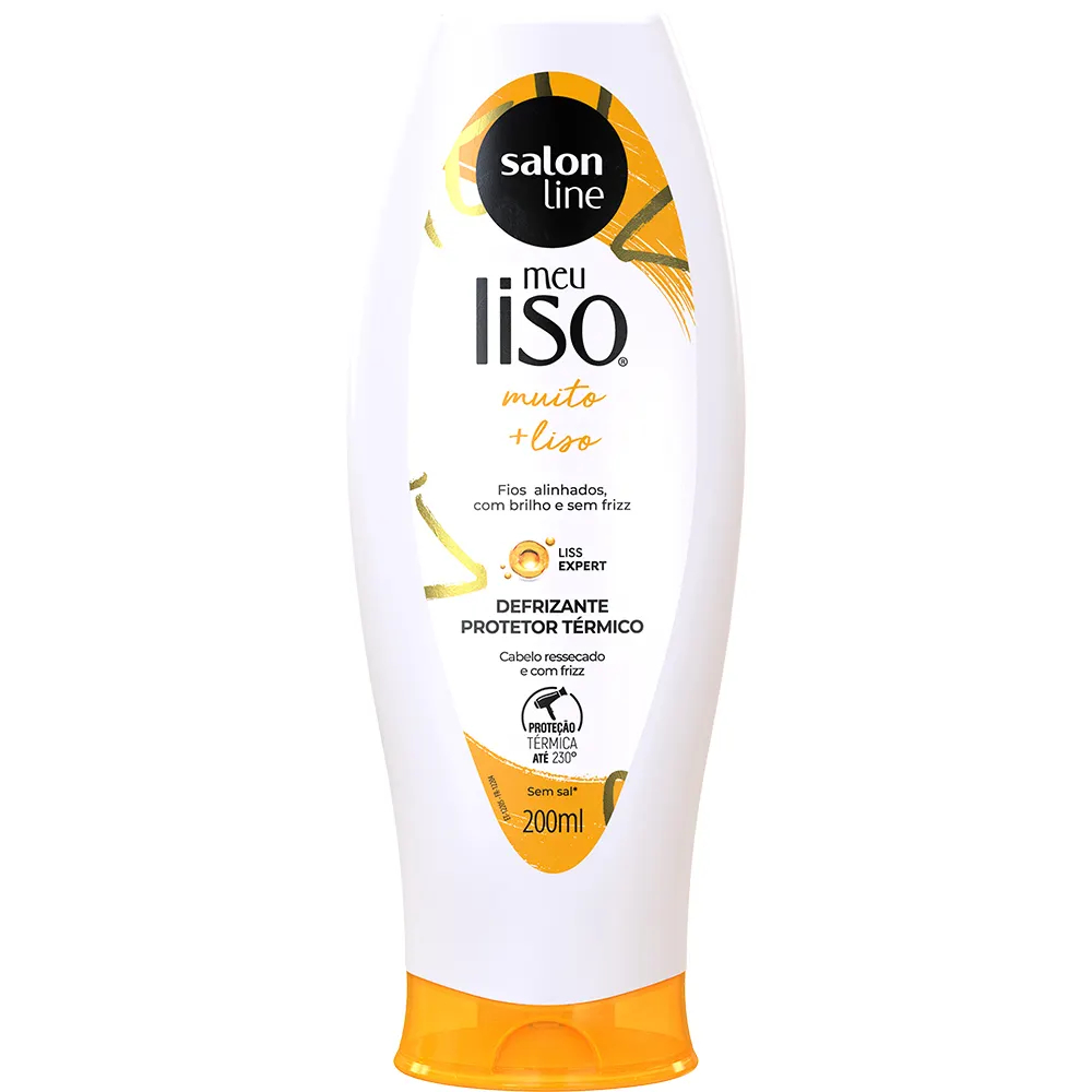 Defrizante Protetor Térmico Meu Liso Muito + Liso Salon Line 200ml em Oferta na Shopee