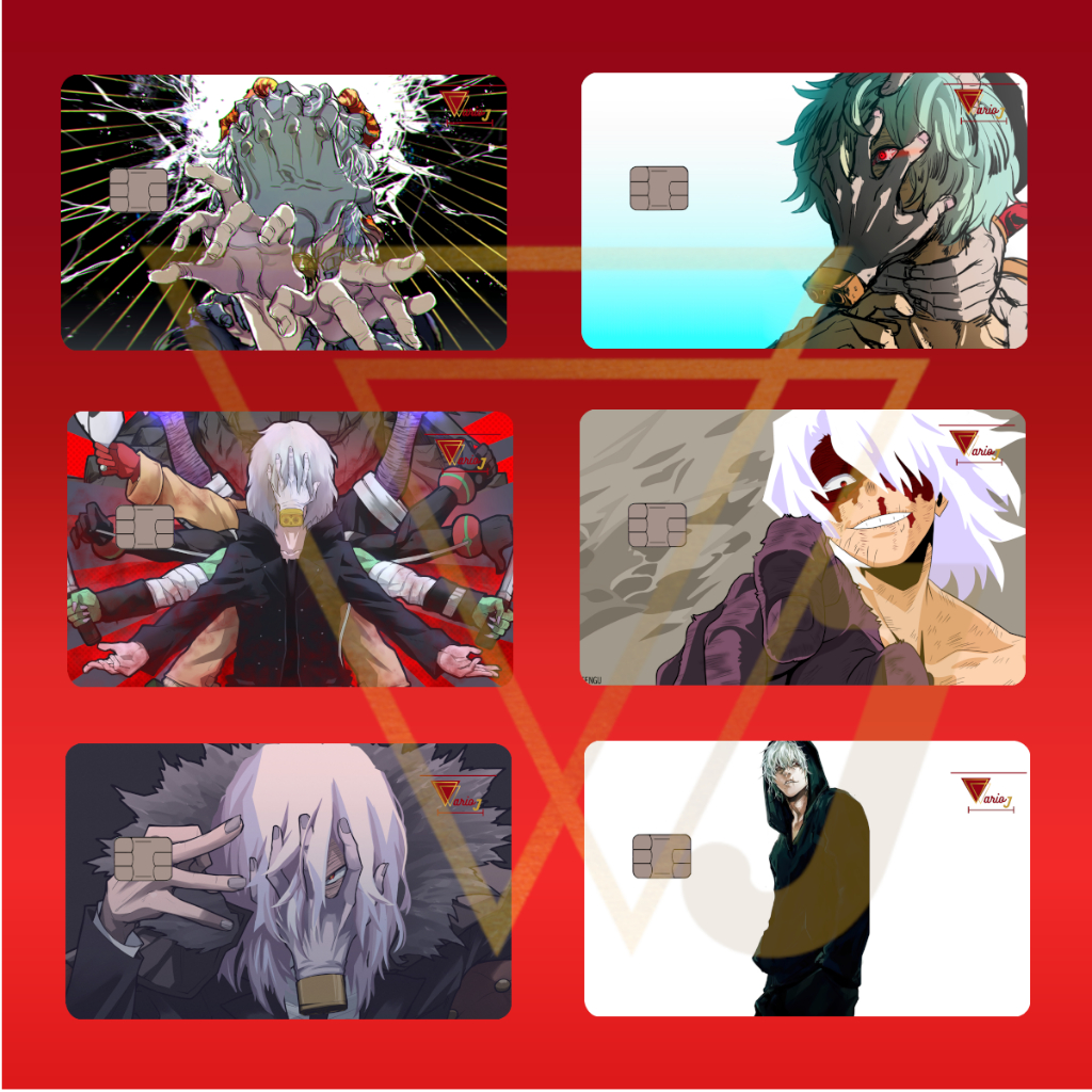 Película Adesivo Cartão Crédito e Débito Tomura Shigaraki Boku no Hero Academia Skin Top