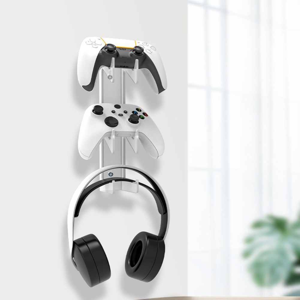 Suporte Controle de Parede PS5, Fones de ouvido, Xbox One, Series X/S, PS3, PS4, PC, Play - Acrílico