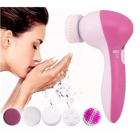 Aparelho 5 Em 1 Limpeza Massageador Esfoliante Pele Rosto 1