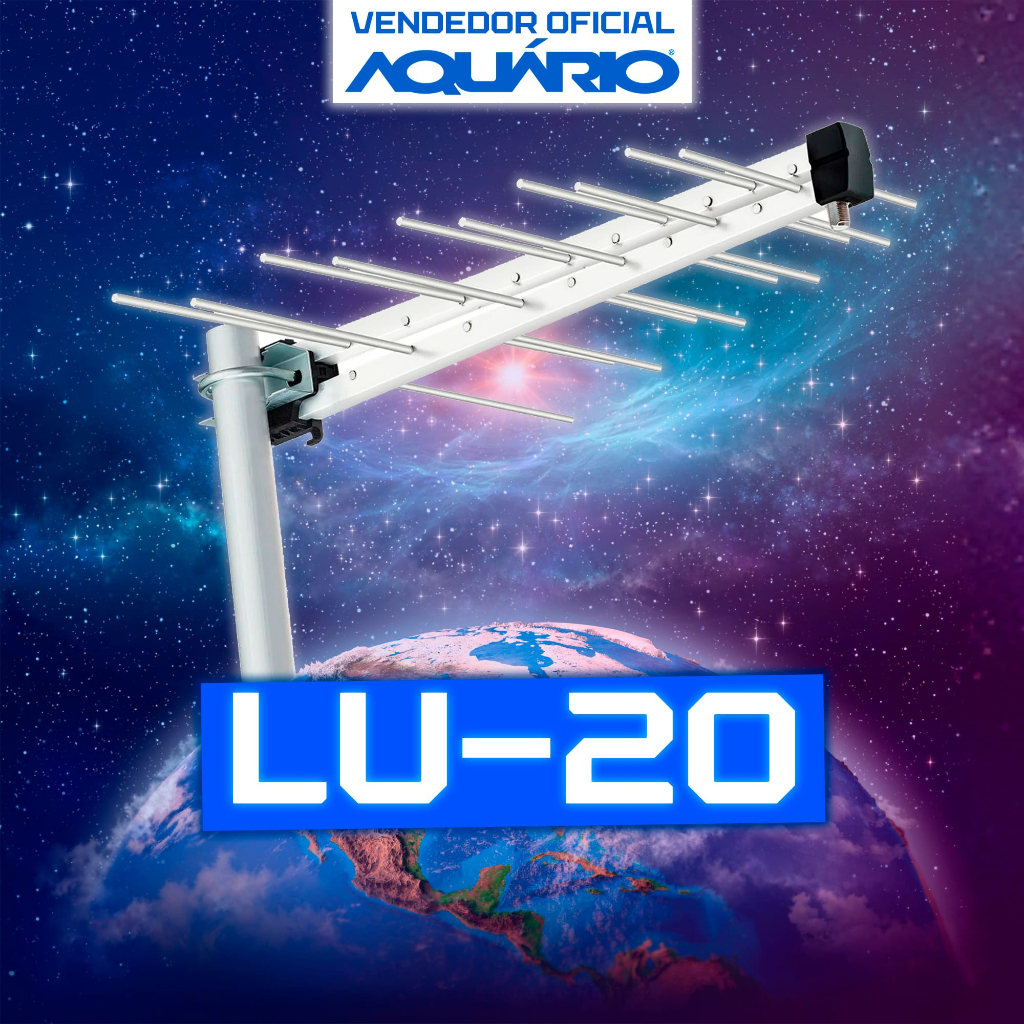 PROMOÇÃO QUEIMA DE ESTOQUE!! Antena Digital Externa para Tv Aquário 20 Elementos UHF 4K Garantia 12M
