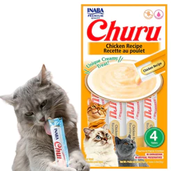 Churu Gatos Petisco Cremoso Frango C/ 4 Saches 56g