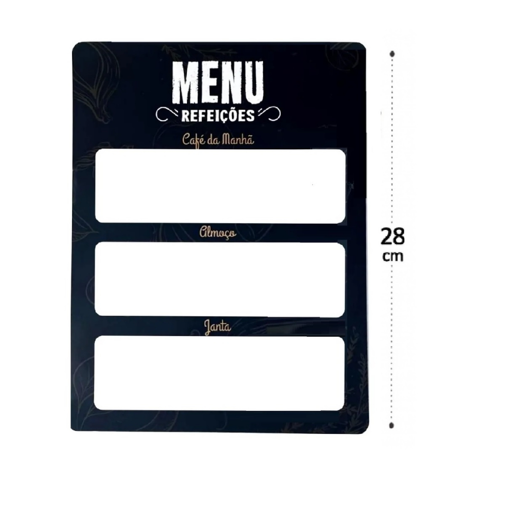 Lousa Magnética Planner Imã Geladeira Porta Recados - Mod. 3