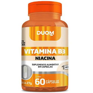 Vitamina B3 Niacina 60 cápsulas - DUOM