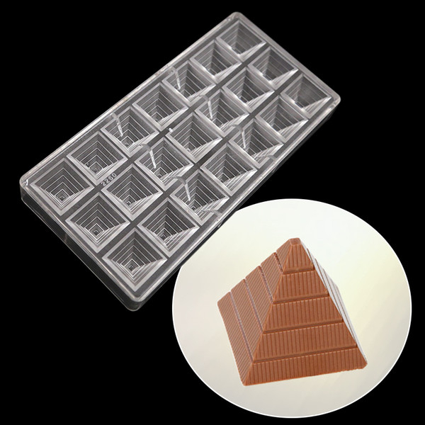 Forma Poliestireno Pirâmides Chocolate mini Bombom Doce Gourmet Confeitaria Decoração
