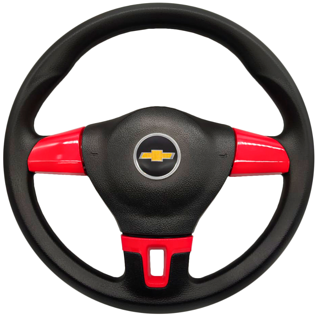 VOLANTE ESPORTIVO JETTA TSI VERMELHO FERRARI COMPATIVEL COM KADETT MONZA SILVERADO OMEGA PRISMA CELTA CORSA SUPER MERIVA