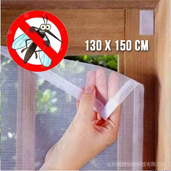 Tela Mosquiteiro Medida 130cm x 150cm Com Velcro Fácil Instalação Medida Ajustável