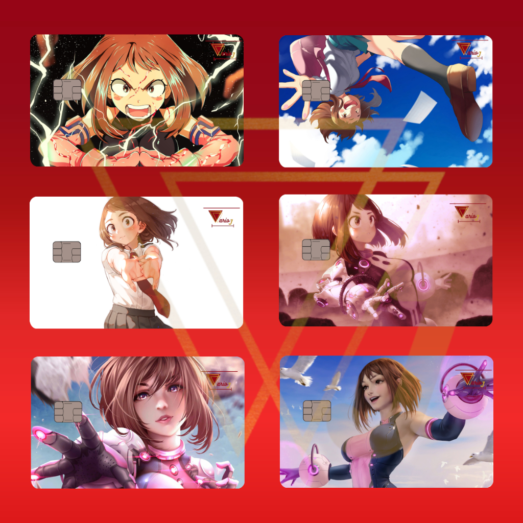 Película Adesivo Cartão Ochaco Uraraka Uravity Boku no Hero Academia Excelente Qualidade