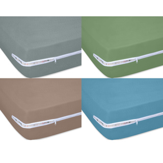 Capa Colchão Casal Com Zíper Malha 100% Algodão em Oferta na Shopee