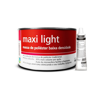 Massa Maxi Light Poliéster de Baixa Densidade 900g Maxi Rubber Automativa em Oferta na Shopee