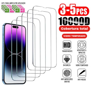 5X Unidades Película de Vidro temperado 3D Tranparente, para Iphone 6 7 8 X XR XS 11 12 13 14 15, 16 em Oferta na Shopee