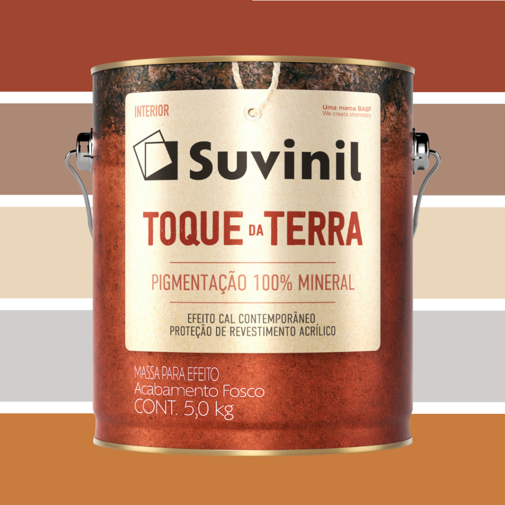 Massa Para Efeitos Toque Da Terra 5kg Suvinil Escolha A Cor - Home & Living