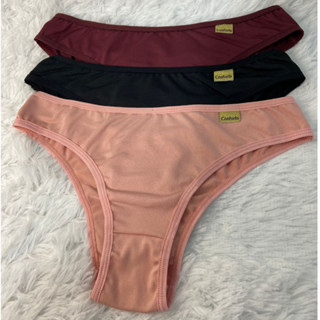 KIT 3 Calcinha Ultra Conforto Básica Lisa