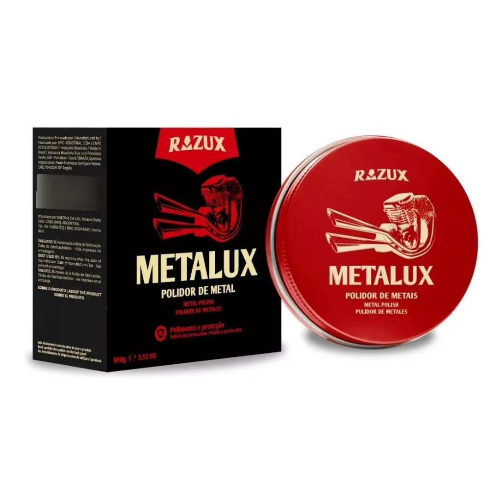 Metalux Composto Polidor Para Metais 100g Razux