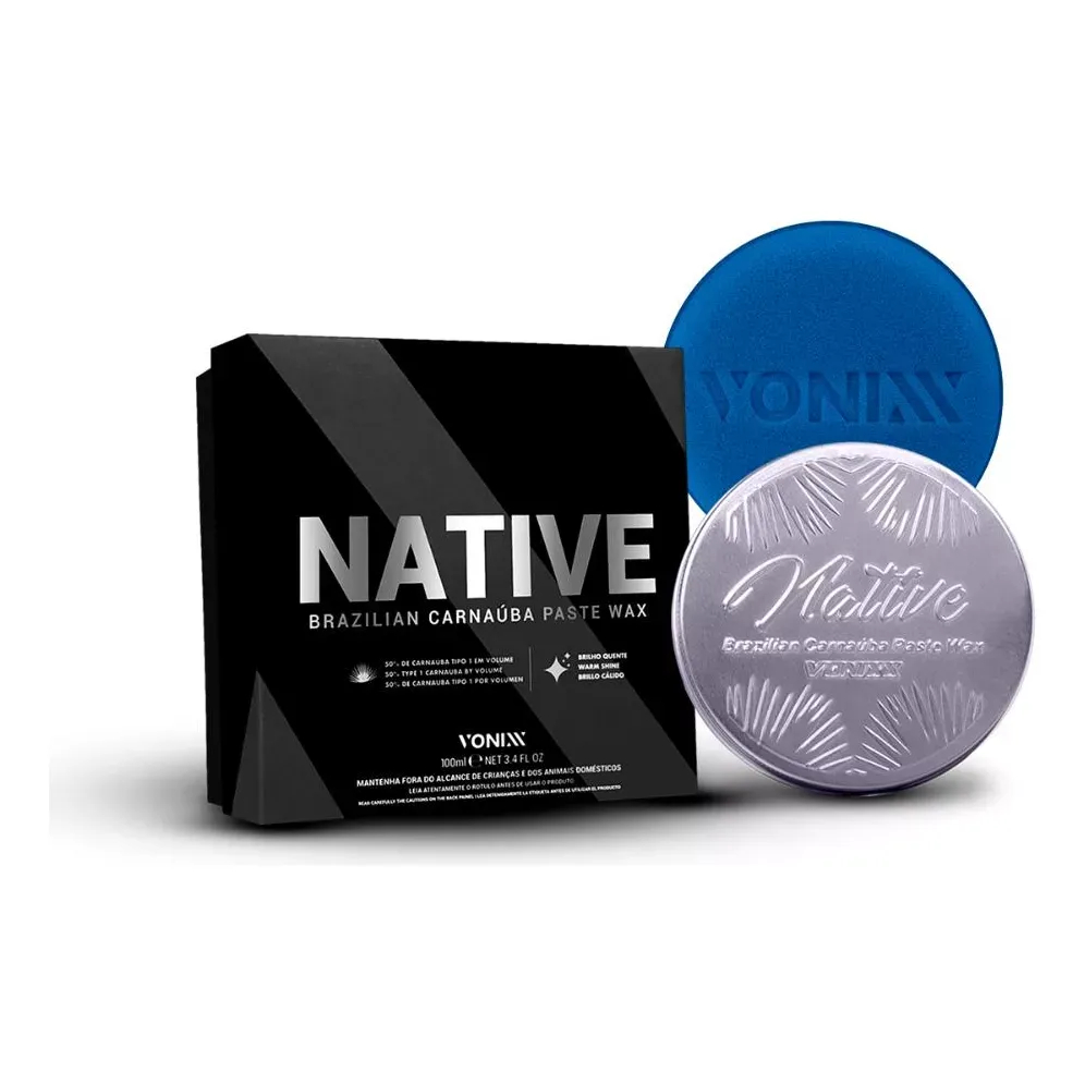 Cera Automotiva Em Pasta Carnaúba Native Paste Wax - Vonixx