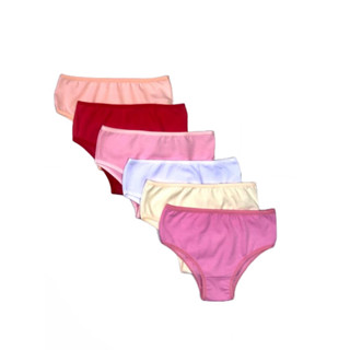 Kit 10 Calcinha Juvenil Menina Moça Lisa Em Cotton Macio 9 a 14 Anos