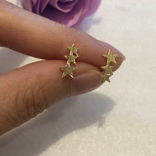 2 Pçs Piercing de orelha design de estrela