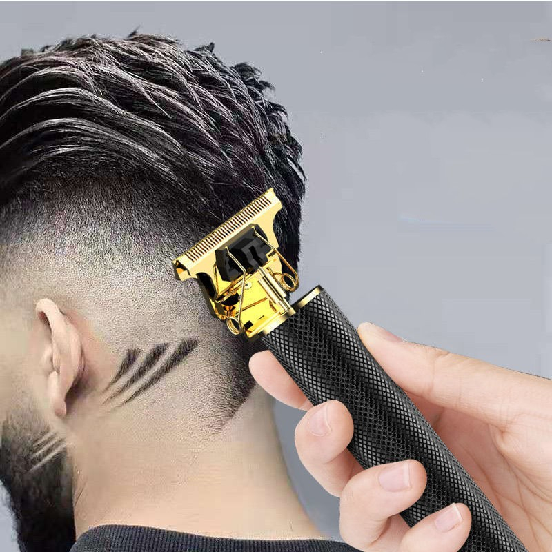 Máquina De Cortar Cabelo Para Barba Masculina Barbeador Designer＋Aparador De Barbear Portátil Usb Recarregável Barbear Eléctrica Profissional Maquina