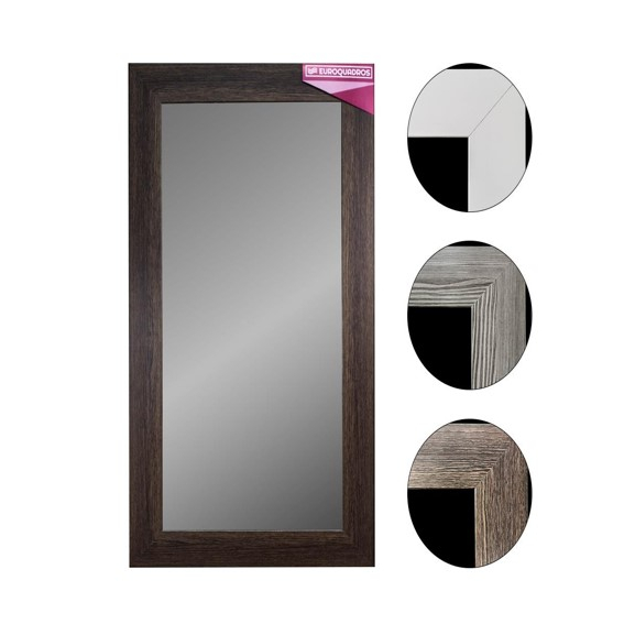 Espelho De 72cm Espelho Decorativo Com Moldura Em Madeira Color Metros- Objetos De Decoração Euroquadros