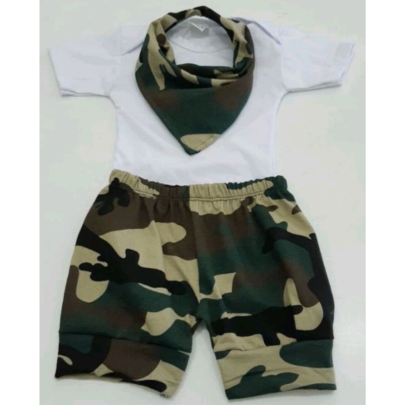 Conjunto Camuflado Bebes em Oferta na Shopee