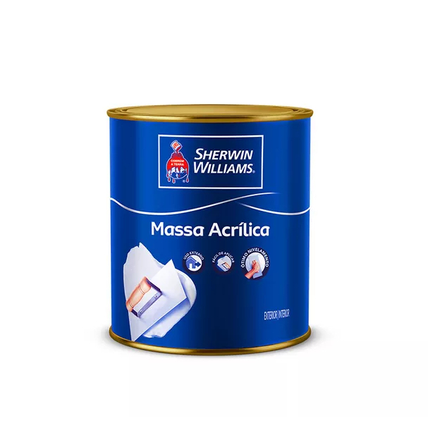 Massa Acrílica Branca 1,5kg Sherwin Williams Paredes Externas e Internas em Oferta na Shopee