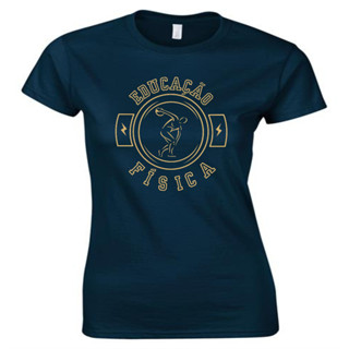 Blusa Educação Física,feminina,baby look,100% algodão,estampada