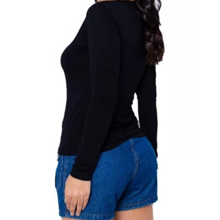 Kit com 2 blusas camisa feminina manga comprida promoção de fábrica
