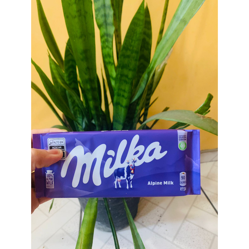 Milka Barra de Chocolate Alpine Milk 100g