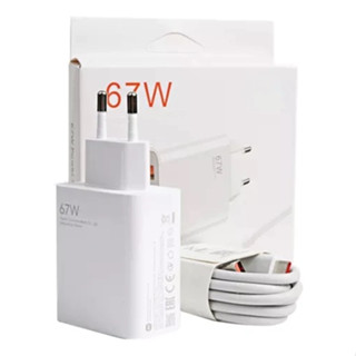 Carregador Compatível Xiaomi 67W Cabo De Dados Tomada com Fonte Turbo Com Cabo Tipo C