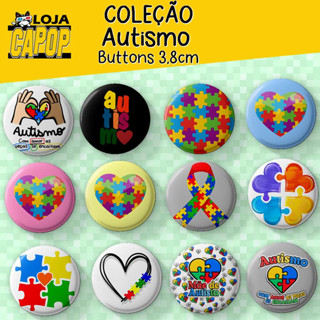 Bottons Autismo Autista - Pin Broche Boton button