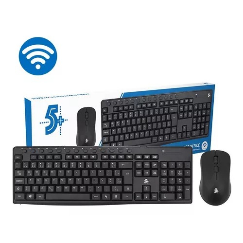 Teclado, Mouse Wireless (sem Fio) Office Kw-500 5+