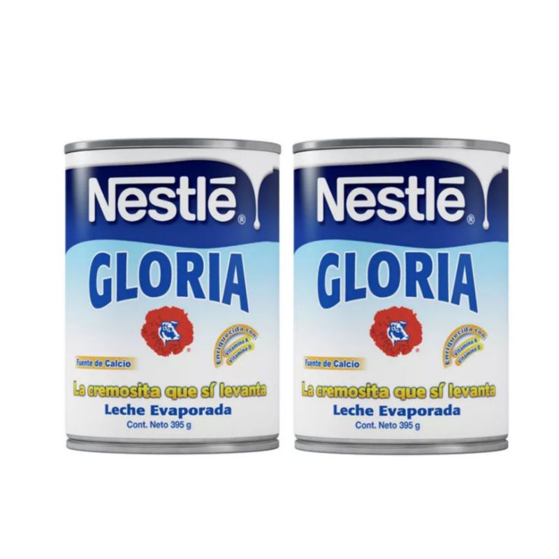 Leche Evaporada Glória 400g 2 unidades
