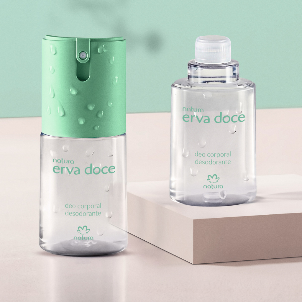 KIT DEO CORPORAL ERVA DOCE 100ML +REFIL OU DEO CORPORAL REGULAR OU REFIL 100ML NATURA