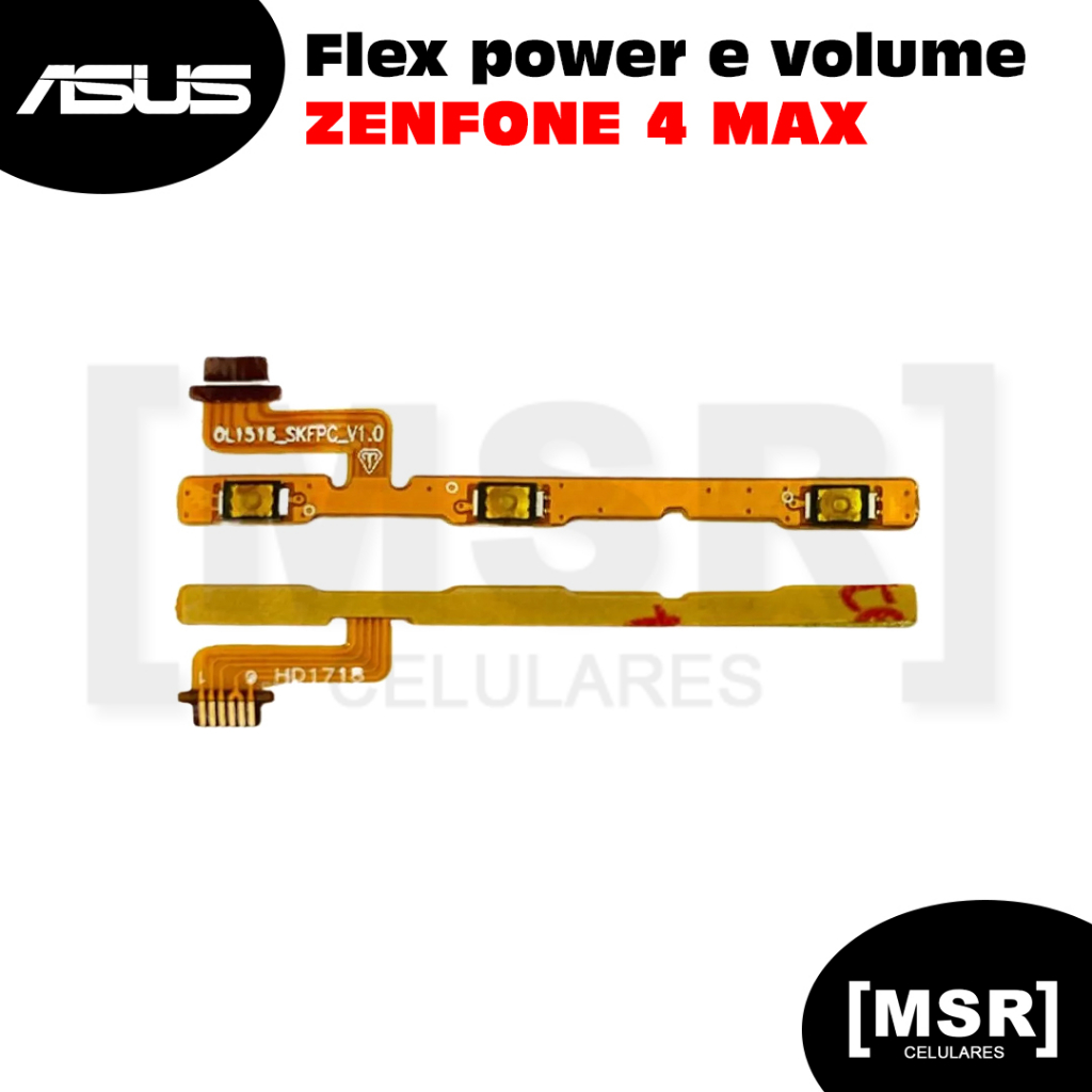 Flex power e volume celular ASUS modelo ZENFONE 4 MAX